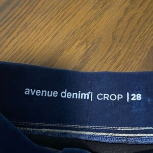 Avenue Denim Crop Jeans